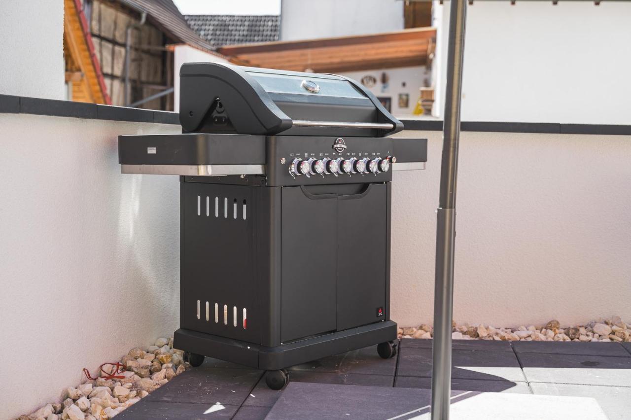Golden Home With Barbecue, Yoga, Football Table Sinsheim Exterior foto