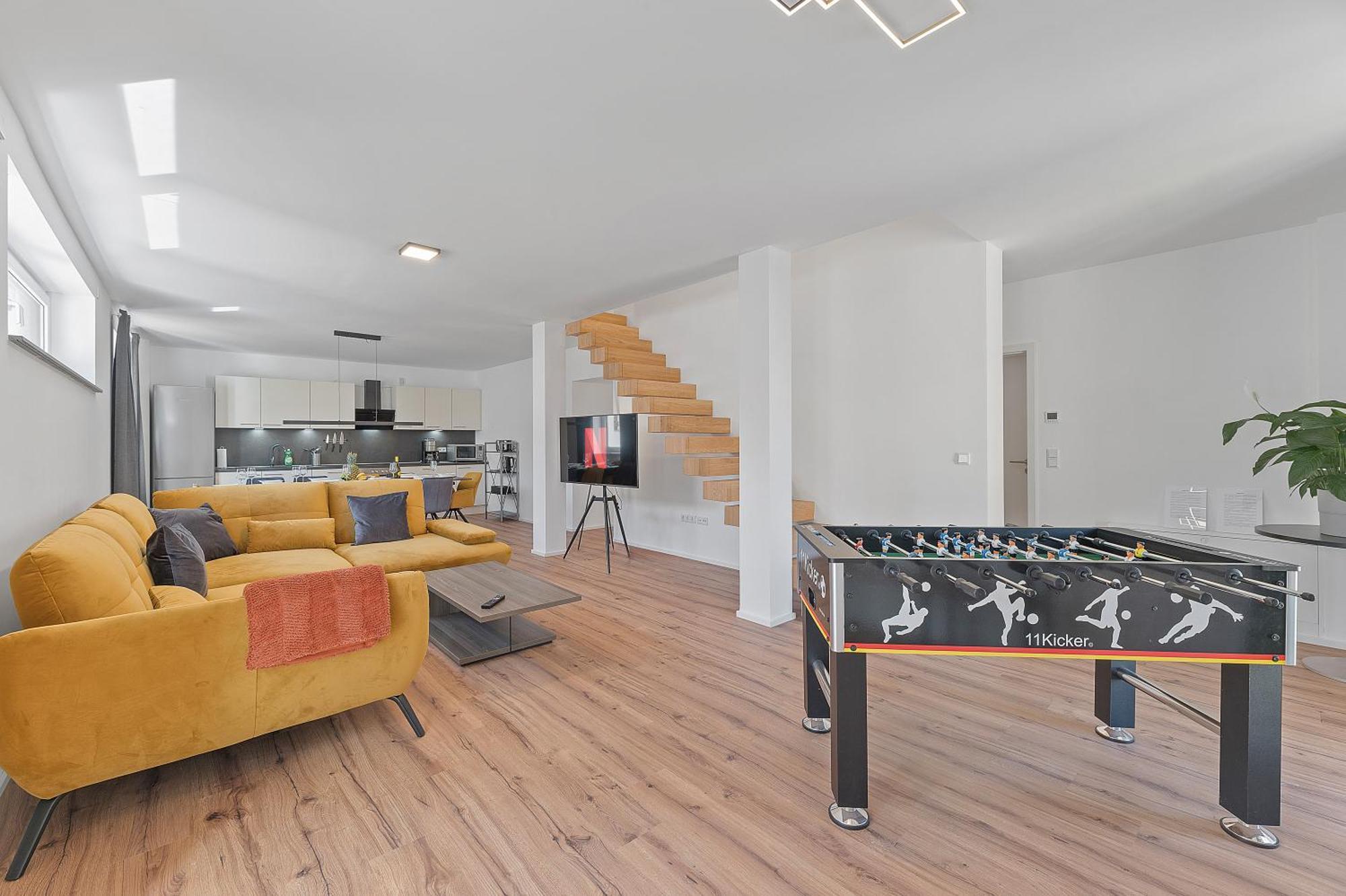 Golden Home With Barbecue, Yoga, Football Table Sinsheim Exterior foto